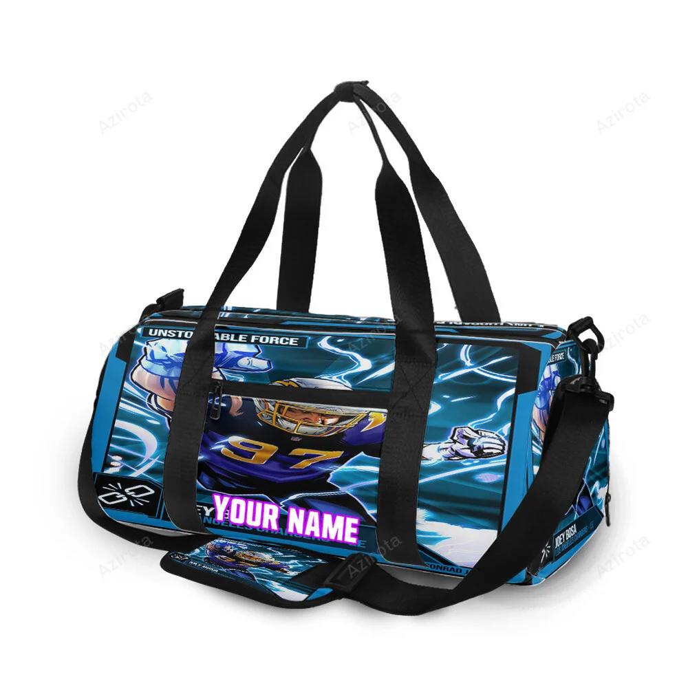 Los angeles chargers 97 joey bosa personalized name travel bag gym bag 1939 Travel Bag