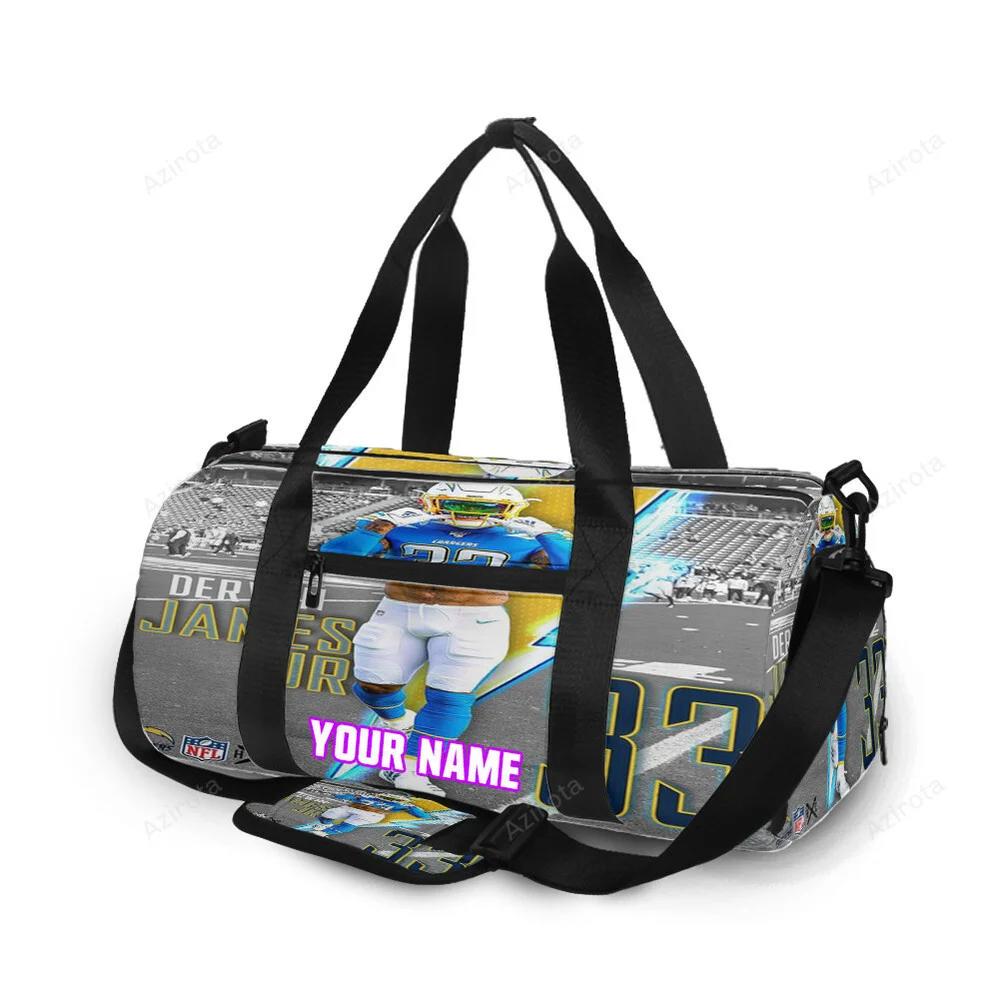 Los angeles chargers bronny james4 personalized name travel bag gym bag 1986 Travel Bag