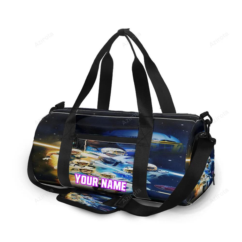 Los angeles chargers team v4 personalized name travel bag gym bag 1257 Travel Bag
