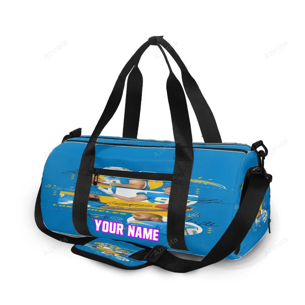 Los angeles chargersall players2 personalized name travel bag gym bag 2102 Travel Bag
