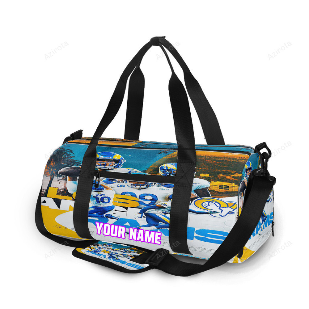 Los angeles rams all players1 personalized name travel bag gym bag 1550 Travel Bag