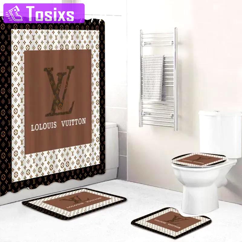Louis vuitton bath mat hypebeast bathroom sets home decor luxury fashion brand Bathroom Set