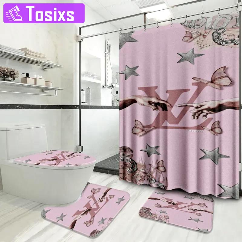 Louis vuitton bathroom set bath mat home decor hypebeast luxury fashion brand Bathroom Set