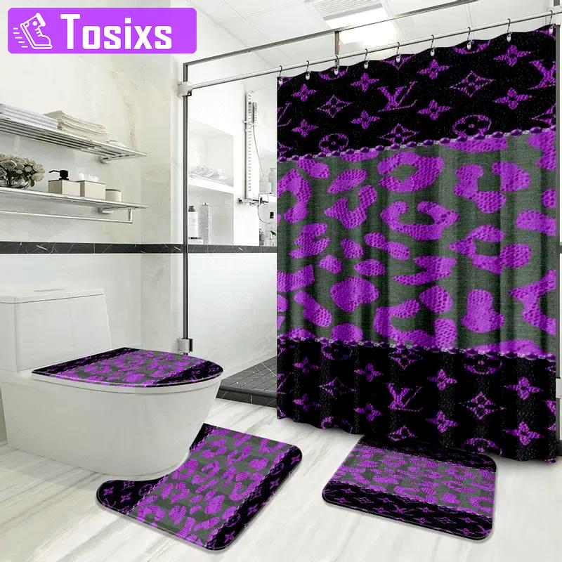 Louis vuitton bathroom set bath mat hypebeast home decor luxury fashion brand Bathroom Set