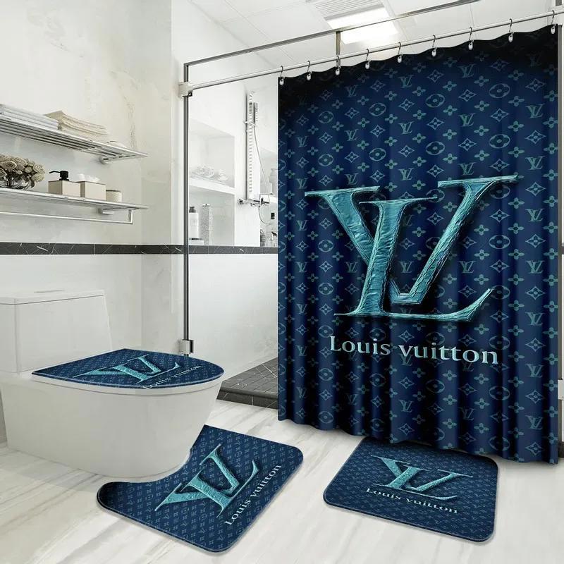 Louis vuitton bathroom sets luxury fashion brand hypebeast home decor bath mat Bathroom Set