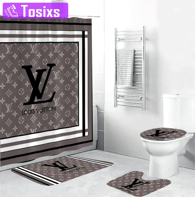 Louis vuitton hypebeast home decor luxury fashion brand bath mat bathroom sets Bathroom Set