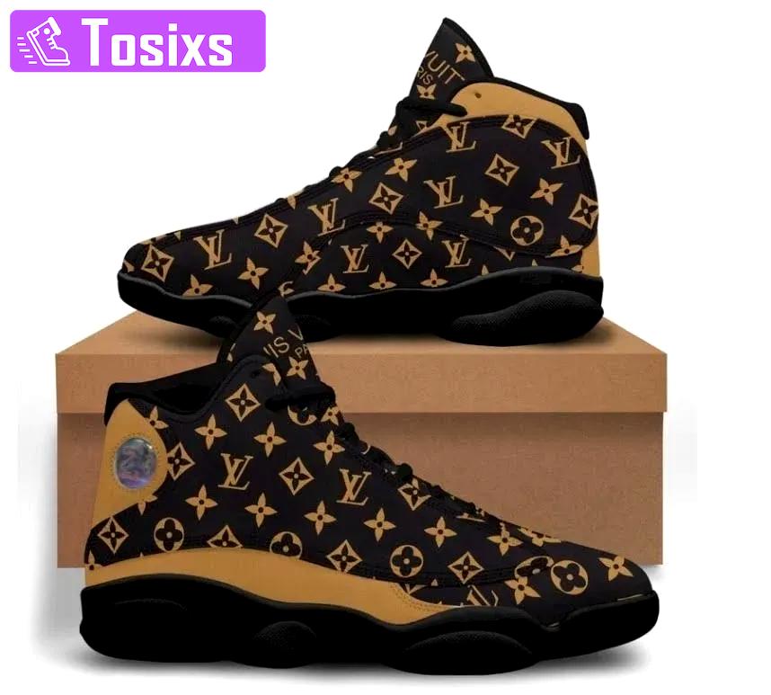 Louis vuitton monogram browns lv Air Jordan 13 Shoes Full Size For Fans Gifts For Men Women Sneakers