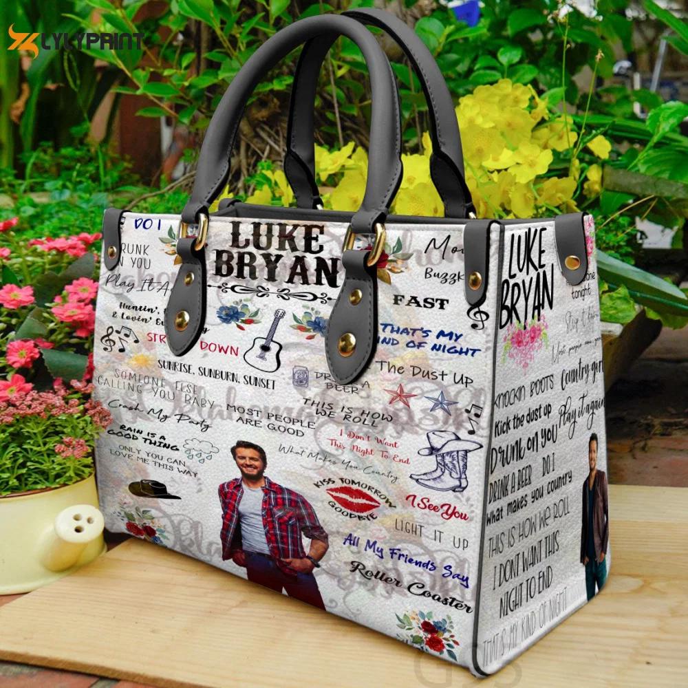 Luke bryan leather bag for women gift 1073 Women Leather Hand Bag