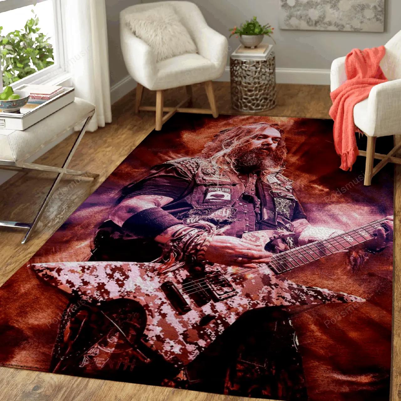 Max cavalera music art for fans area rug living room carpet rug regtangle carpet floor decor home decor Rectangle Rug