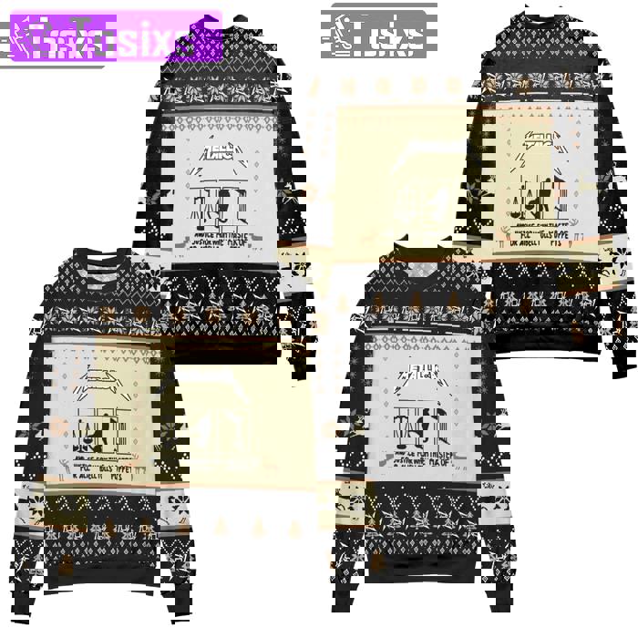 Metallica and justice for all ugly christmashot 2025 style 394 Christmas Ugly Sweater