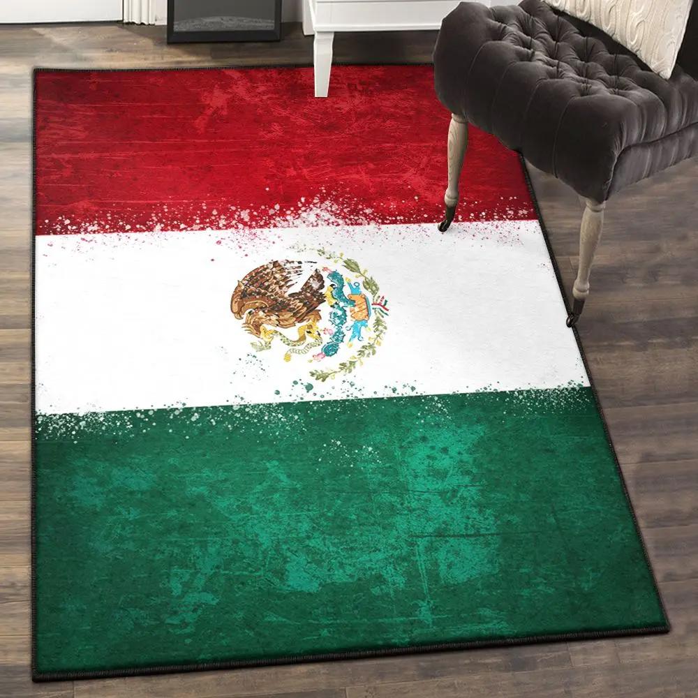 Mexico carpets for living room, mexico flag gs cl rug Rectangle Rug