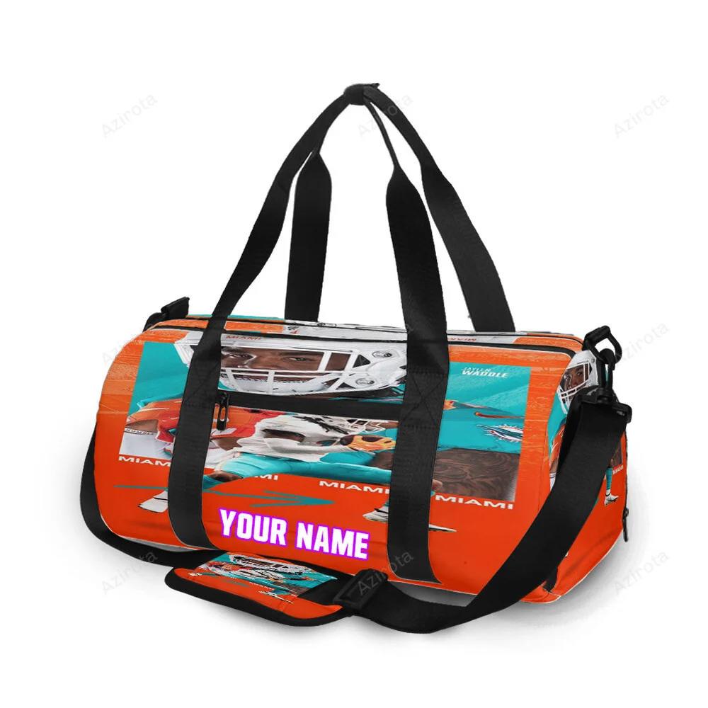 Miami dolphins jaylen waddle2 personalized name travel bag gym bag 1046 Travel Bag