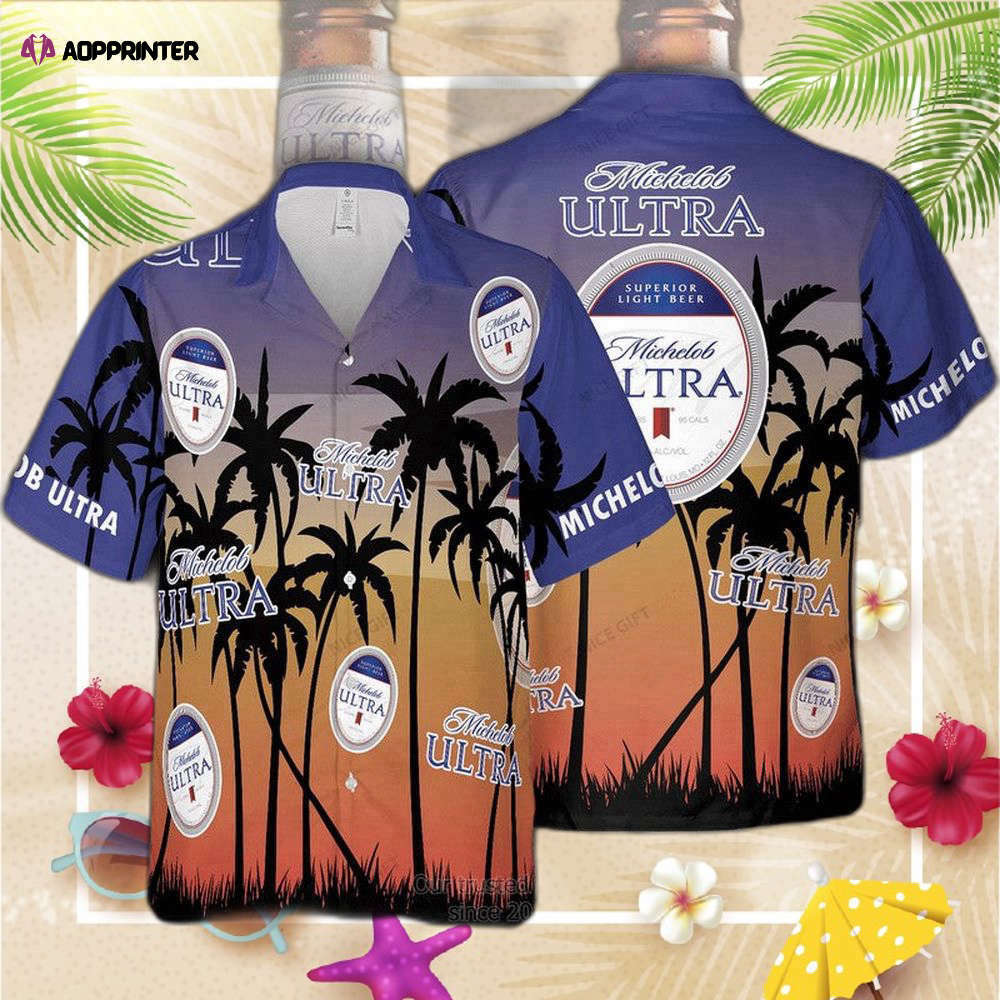 Michelob ultra palm tree hawaiian shirt for men and women Hawaii Shirt