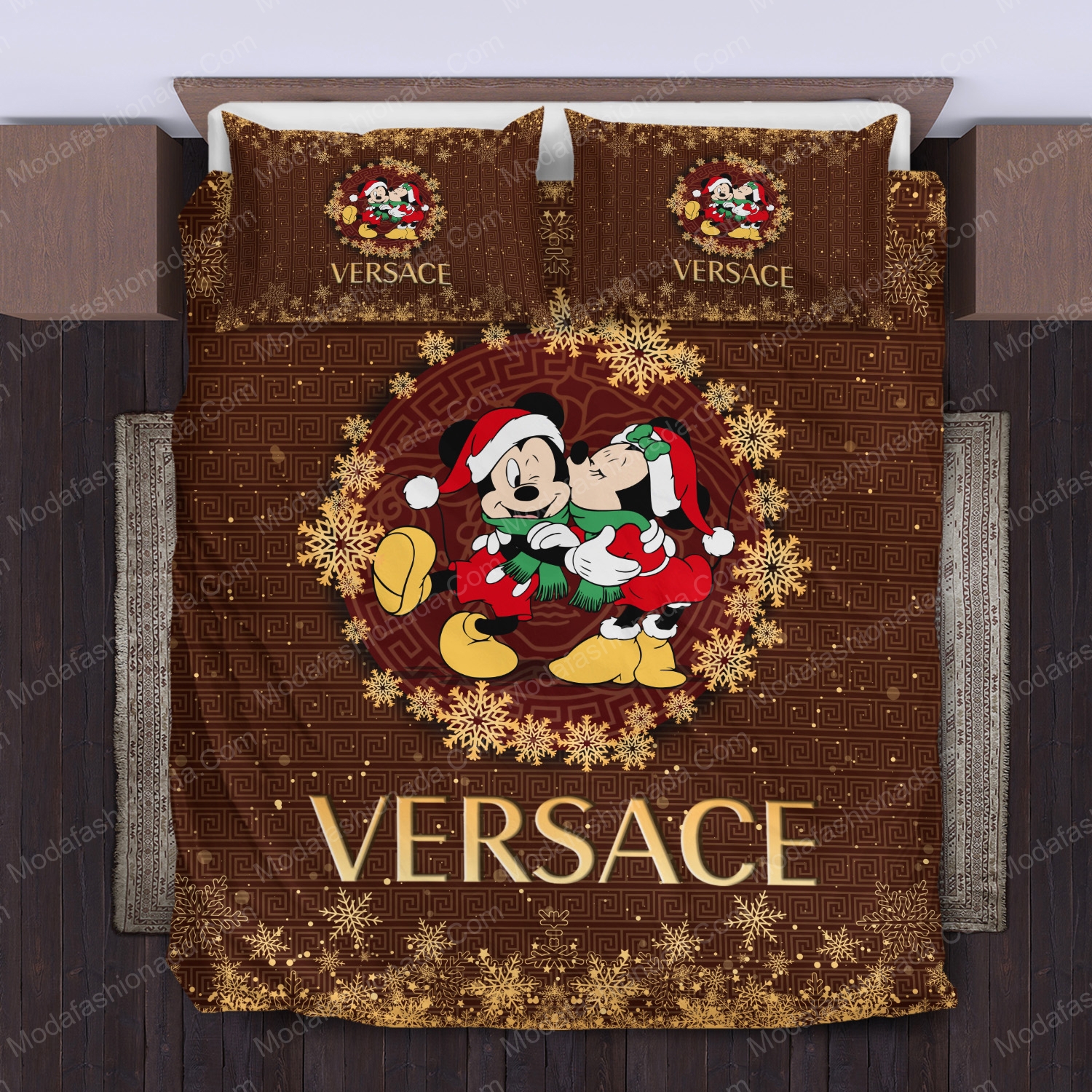 Mickey and minnie versace logo type 1609 Bedding Sets bedclothes sheets luxury ideas hyperbeast Bedroom blankets duvet home decor premium fashion brand bedspread bed linen covers