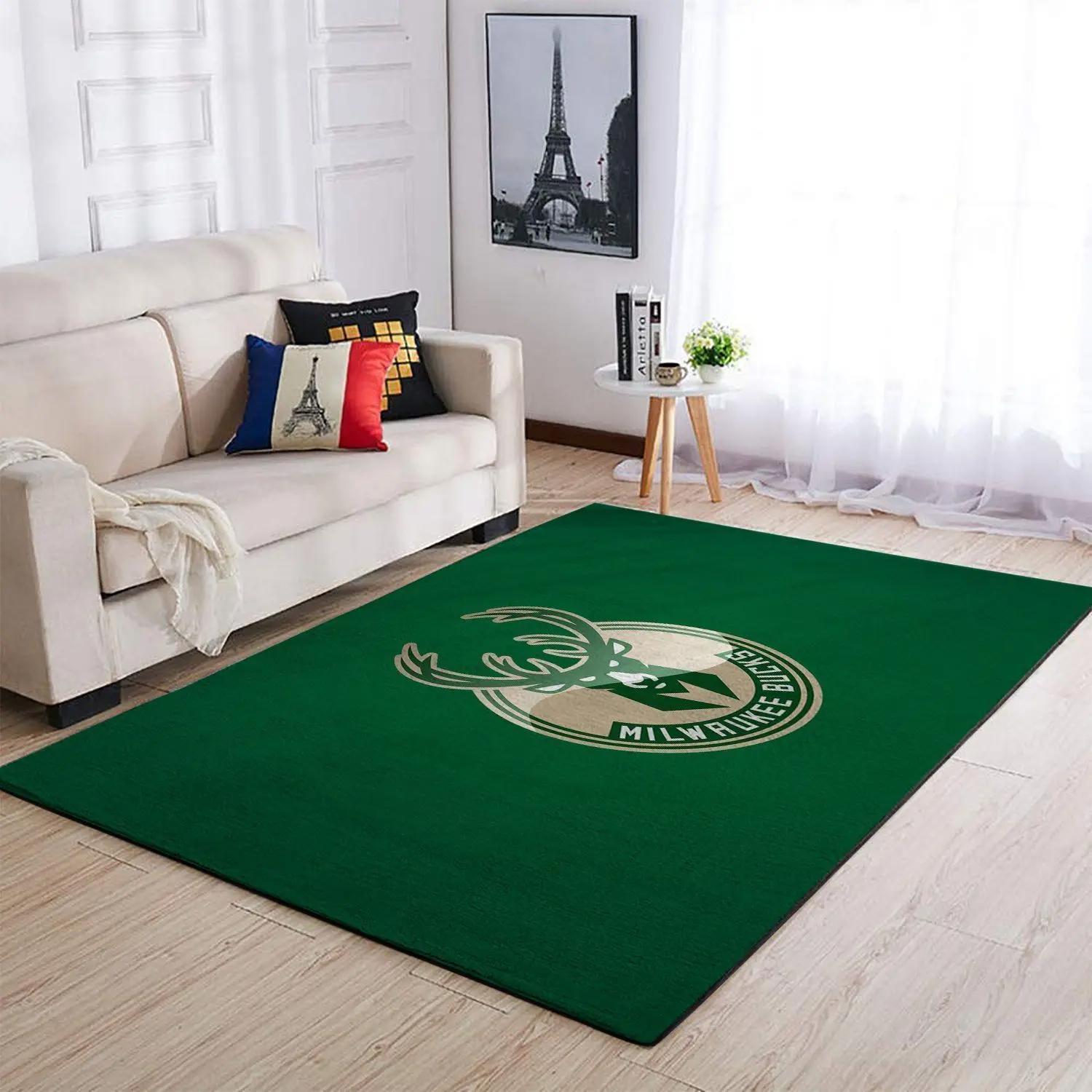 Milwaukee bucks area rug nba carpet living room rugs rug regtangle carpet v4604 Rectangle Rug