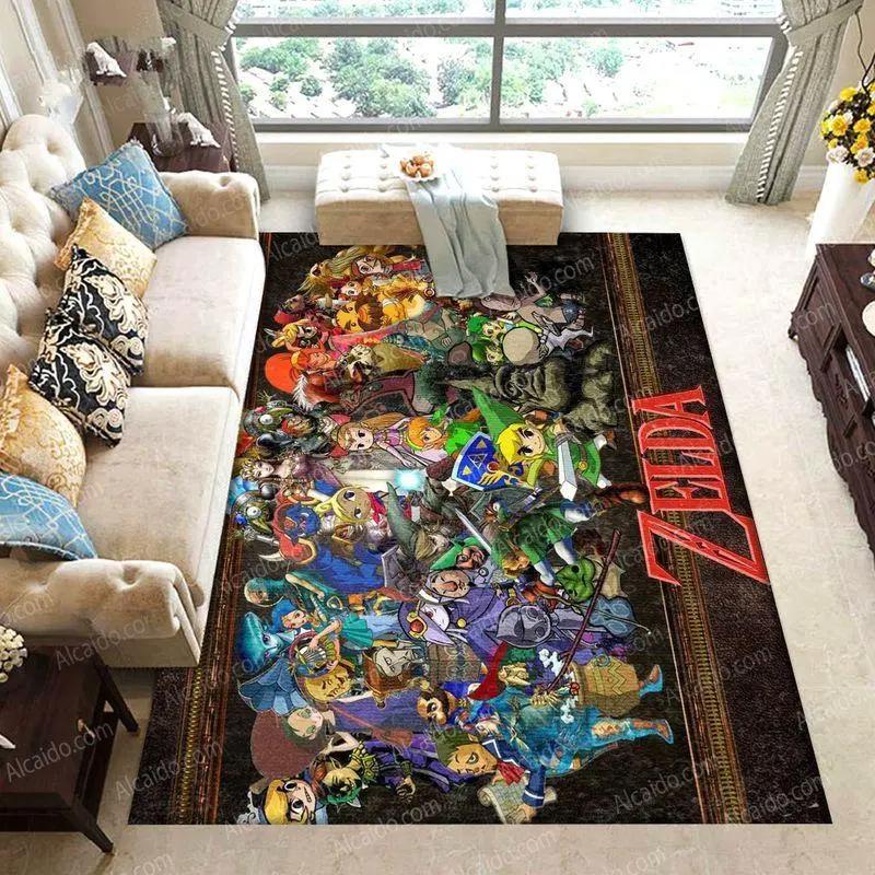 Minecraft area rug living room rug home decor m2510 Rectangle Rug