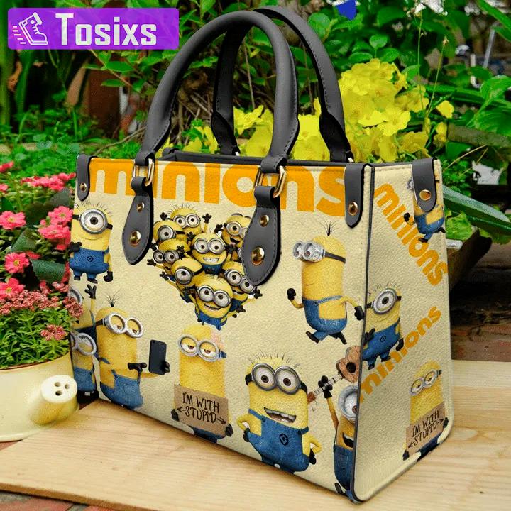 Minions hand bag gift for women’s day gift for women s day – stylish g95 for fashionable women 80 Women Leather Hand Bag