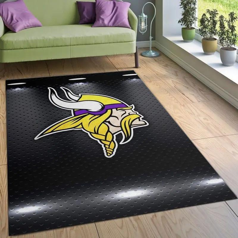 Minnesota vikings football nfl 17 living room and bed room rug regtangle carpet Rectangle Rug