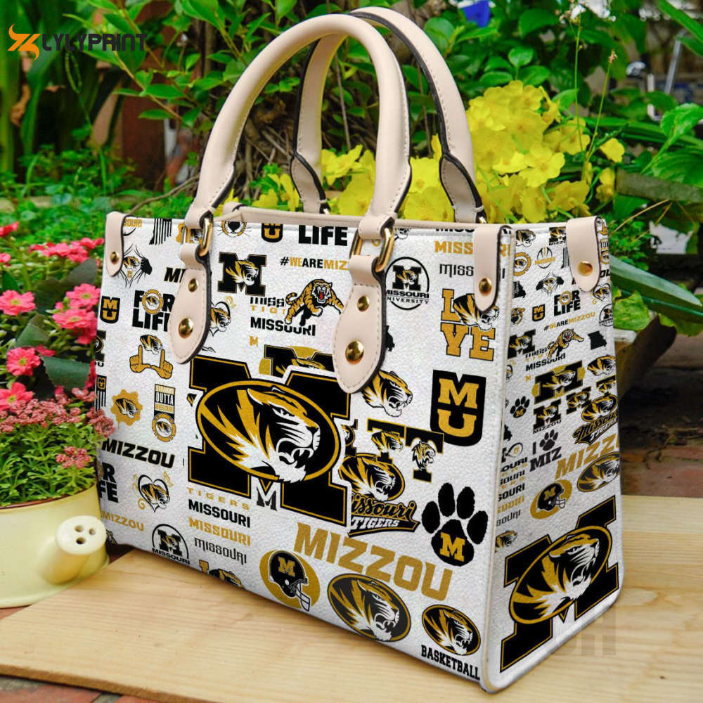 Missouri tigers leather handbag 2 2731 Women Leather Hand Bag