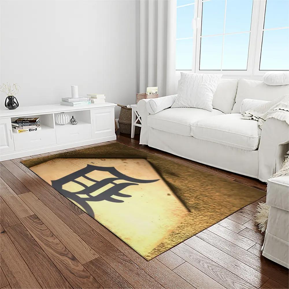 Mlb detroit tigers baseball team logo rectangle area rug dt18 Rectangle Rug