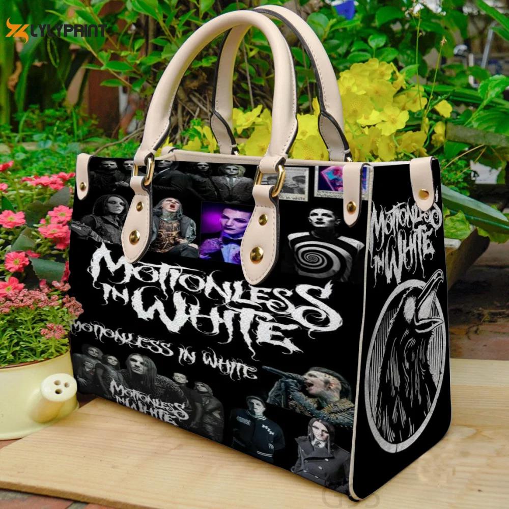Motionless in white leather handbag gift for women  2a 2768 Women Leather Hand Bag