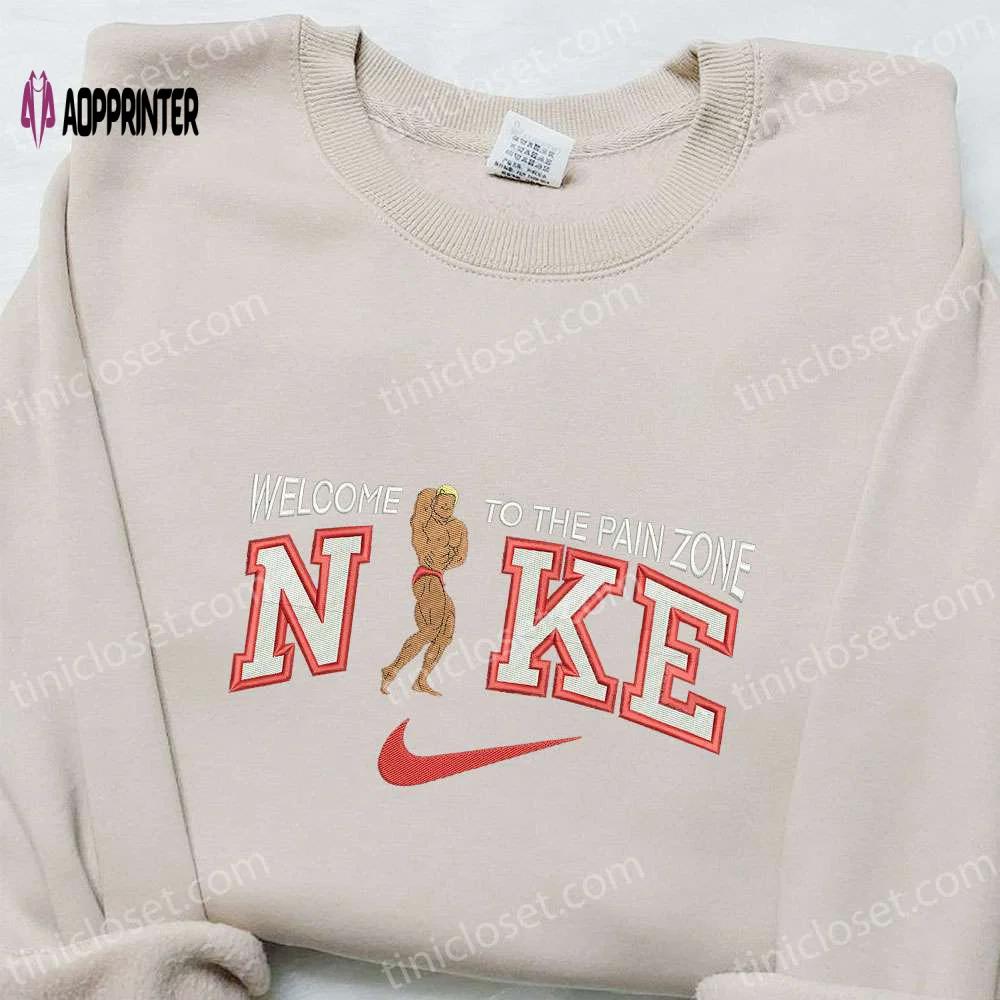 Muscular x nike celebrity embroidered shirt – stylish nike inspired design Embroidered Shirt