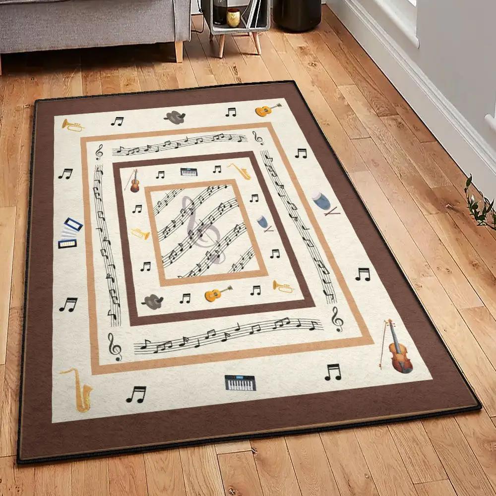 Music cool rugs, music theme rug Rectangle Rug
