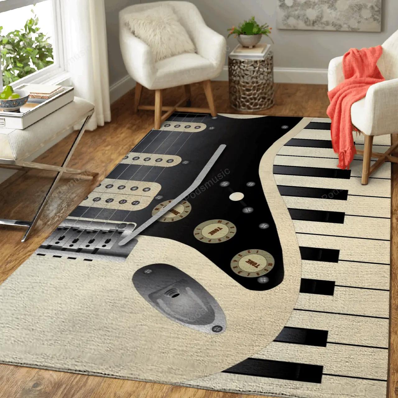 Music duo musical art for fans area rug living room carpet rug regtangle carpet floor decor home decor Rectangle Rug