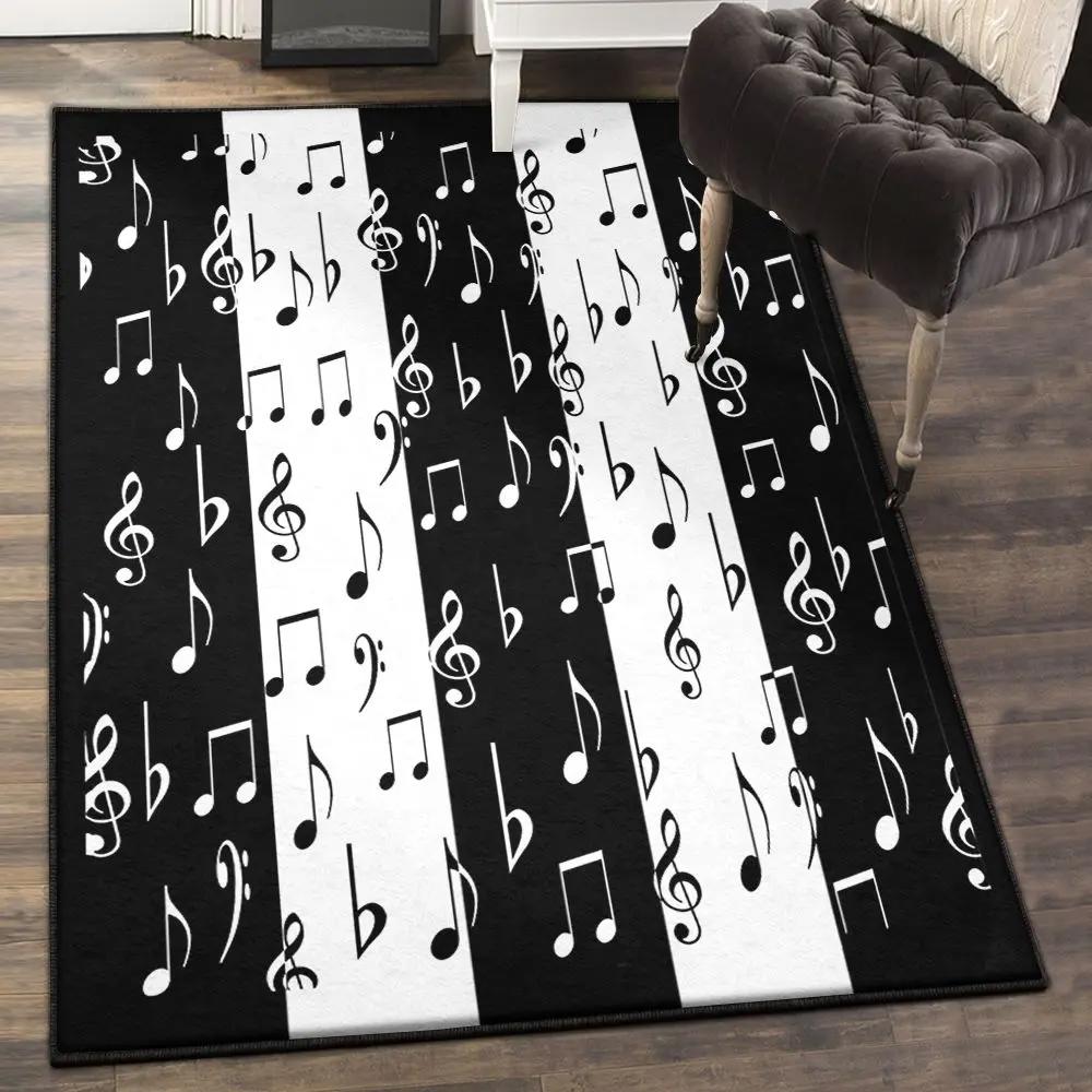 Music note dining room rug, music note gs cl rug Rectangle Rug