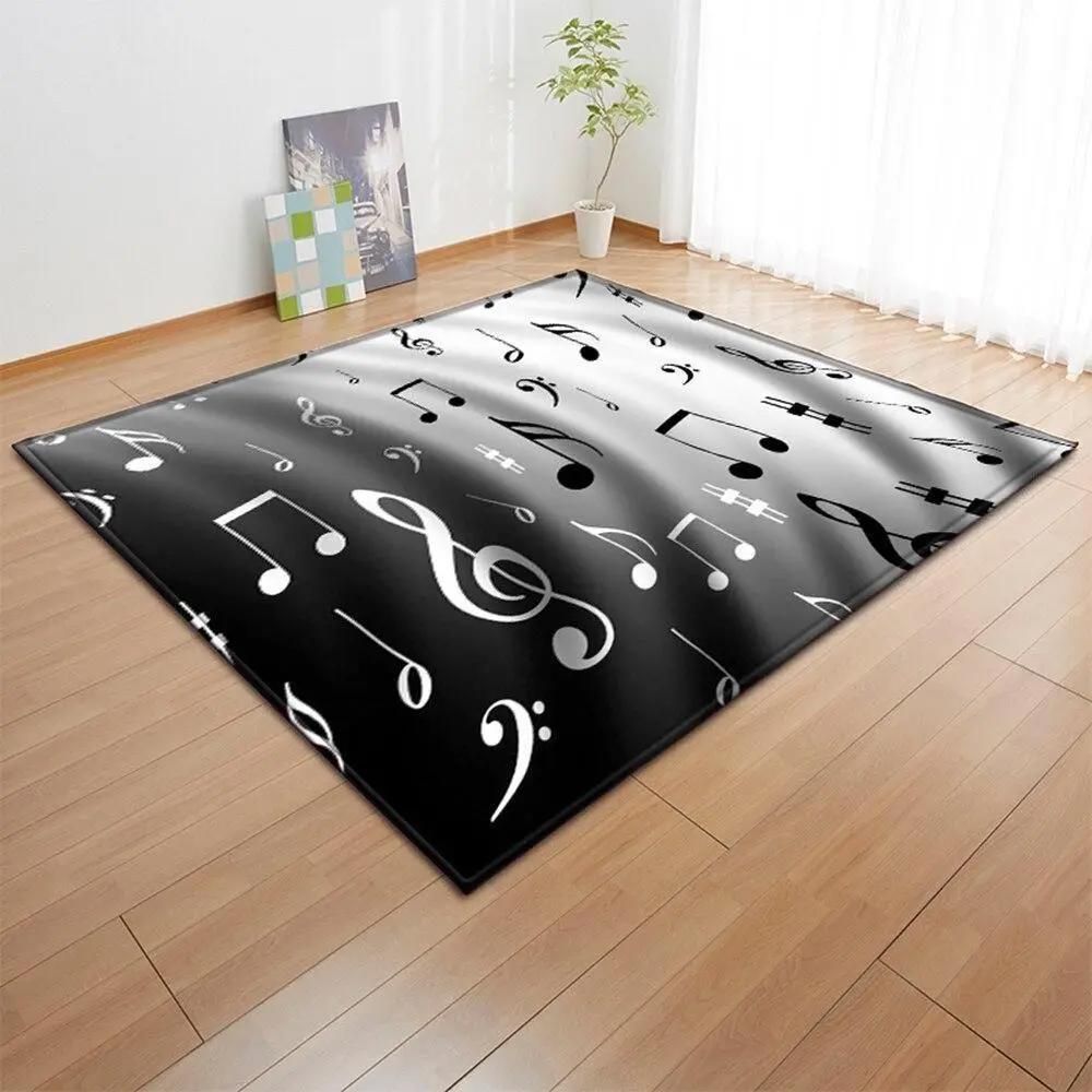 Music note rug rcdd81f18711 area rug living room carpet rug regtangle carpet floor decor home decor Rectangle Rug