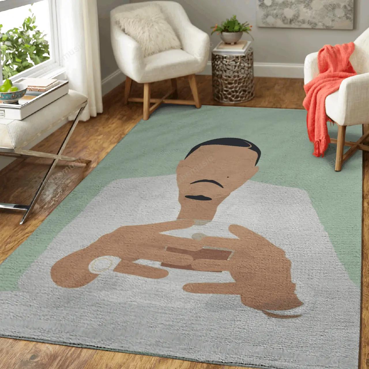 Nas list music art for fans area rug living room carpet rug regtangle carpet floor decor home decor Rectangle Rug