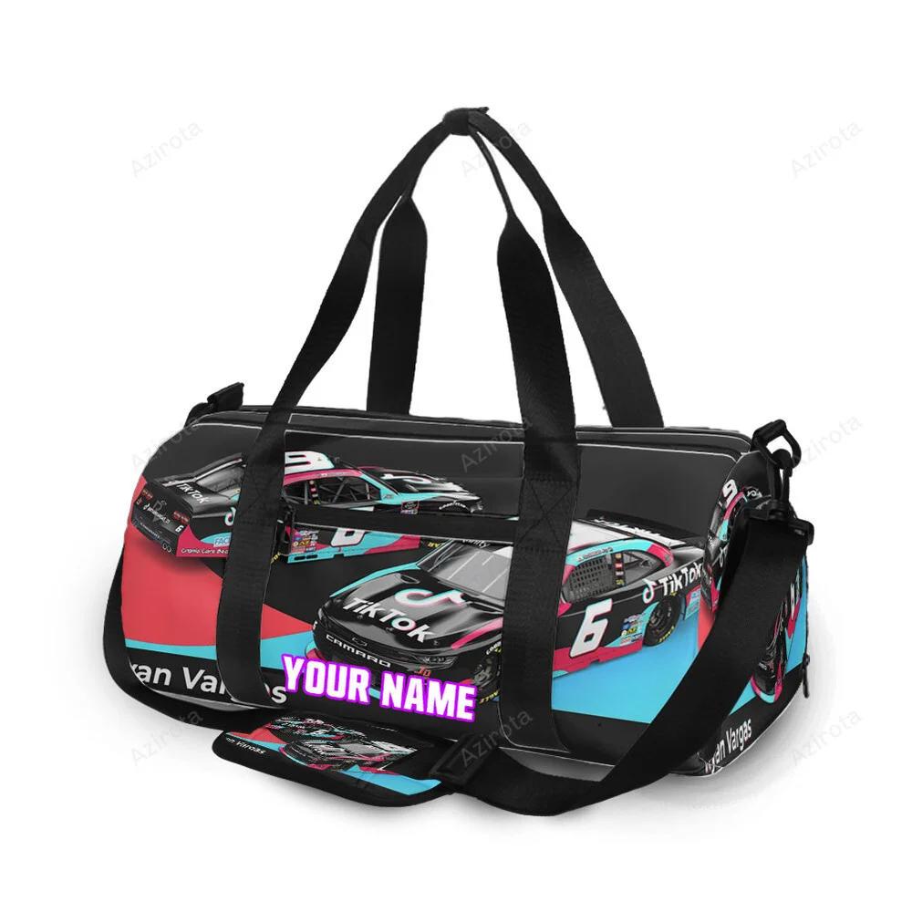 Nascar jd motorsport w gary keller car10 personalized name travel bag gym bag 646 Travel Bag