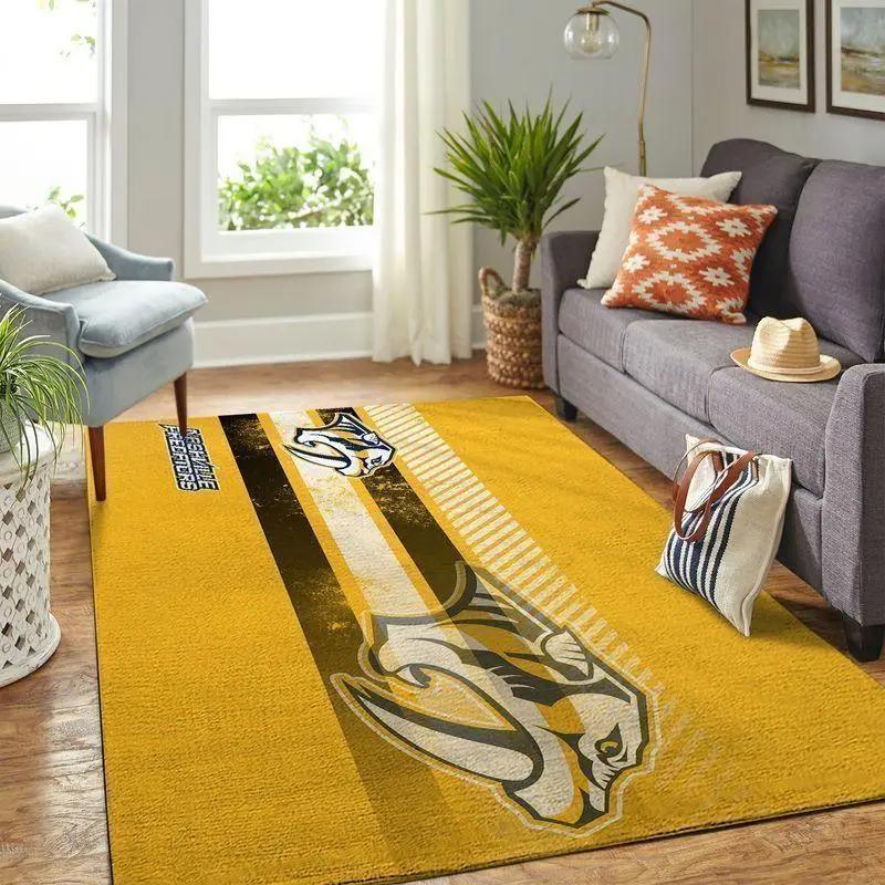 Nashville predators area rugs nhl hockey living room carpet team logo 20030456 Rectangle Rug