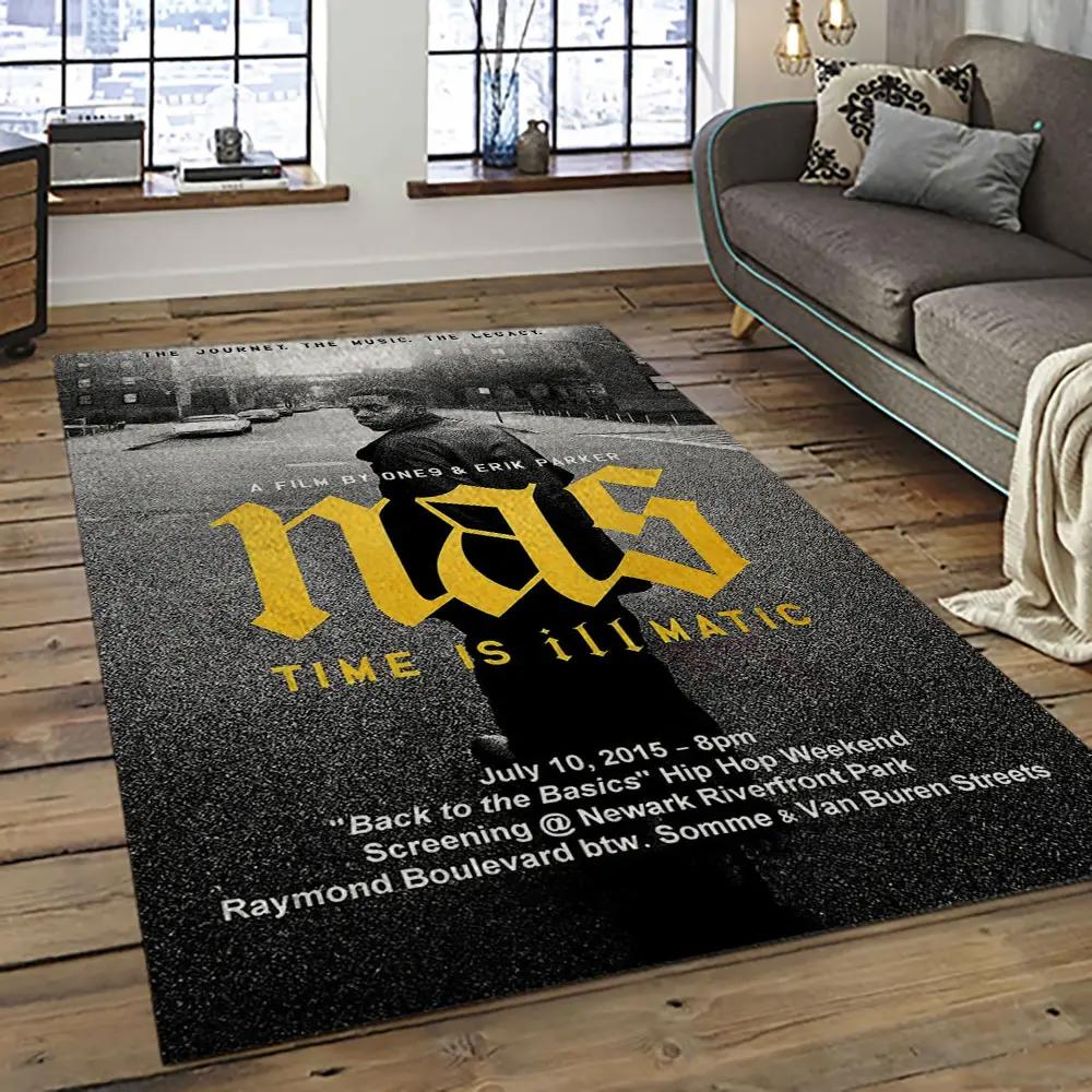 Nasir rapper hiphop music retangle carpet area rug home decor best gift for fan and friends na19 Rectangle Rug