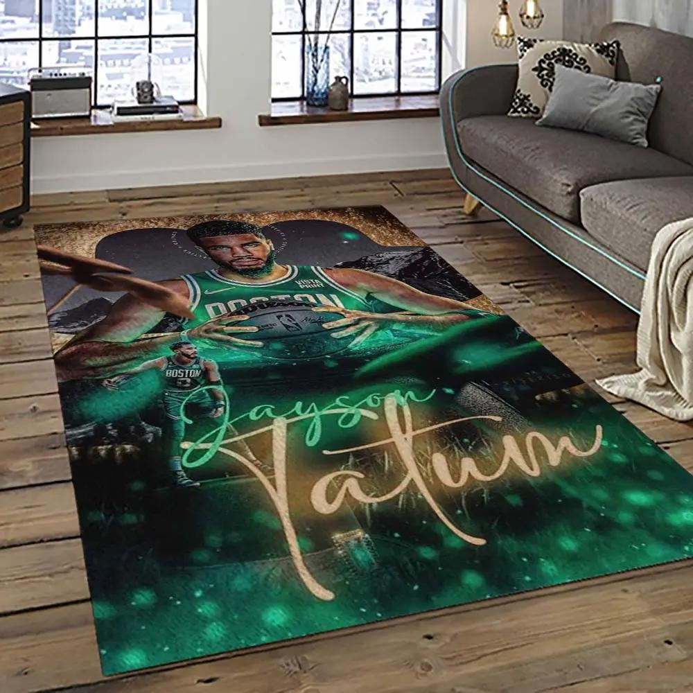 Nba boston celtics basketball team logo sport carpet area rug home decor best gift for friends bc76 Rectangle Rug