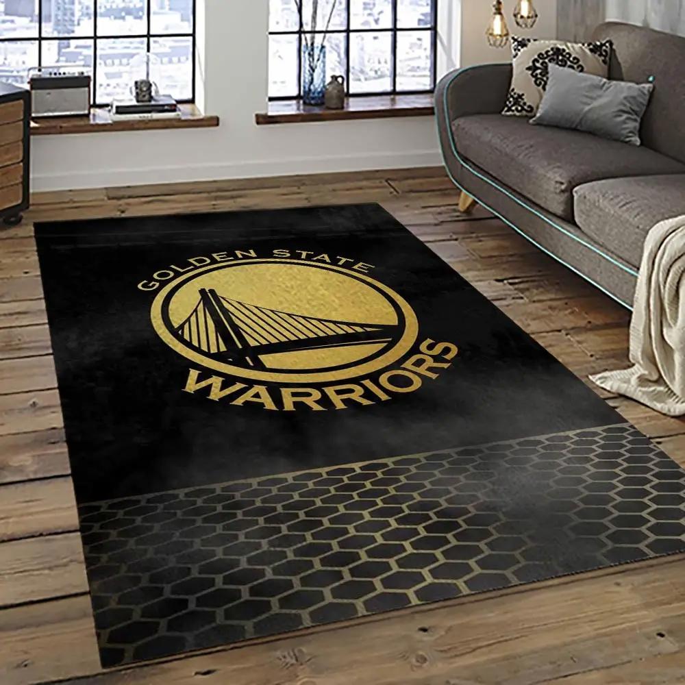 Nba golden state warriors basketball team logo sport carpet area rug home decor best gift for friends gsw89 Rectangle Rug