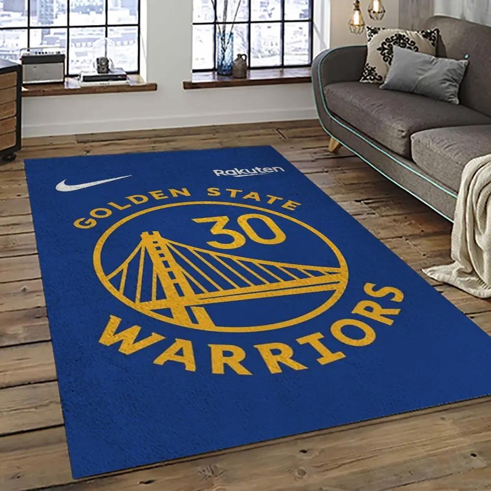 Nba golden state warriors basketball team logo sport carpet area rug home decor best gift for friends gsw91 Rectangle Rug