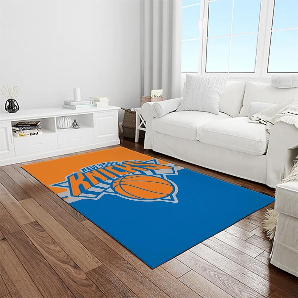 Nba new york knicks basketball team logo rectangle area rug nyk12 Rectangle Rug