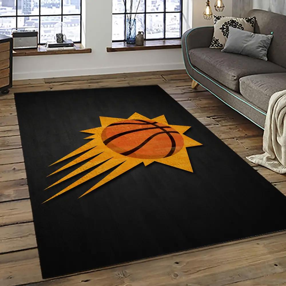 Nba phoenix suns basketball team logo sport carpet rectangle area rug for living room ps19 Rectangle Rug