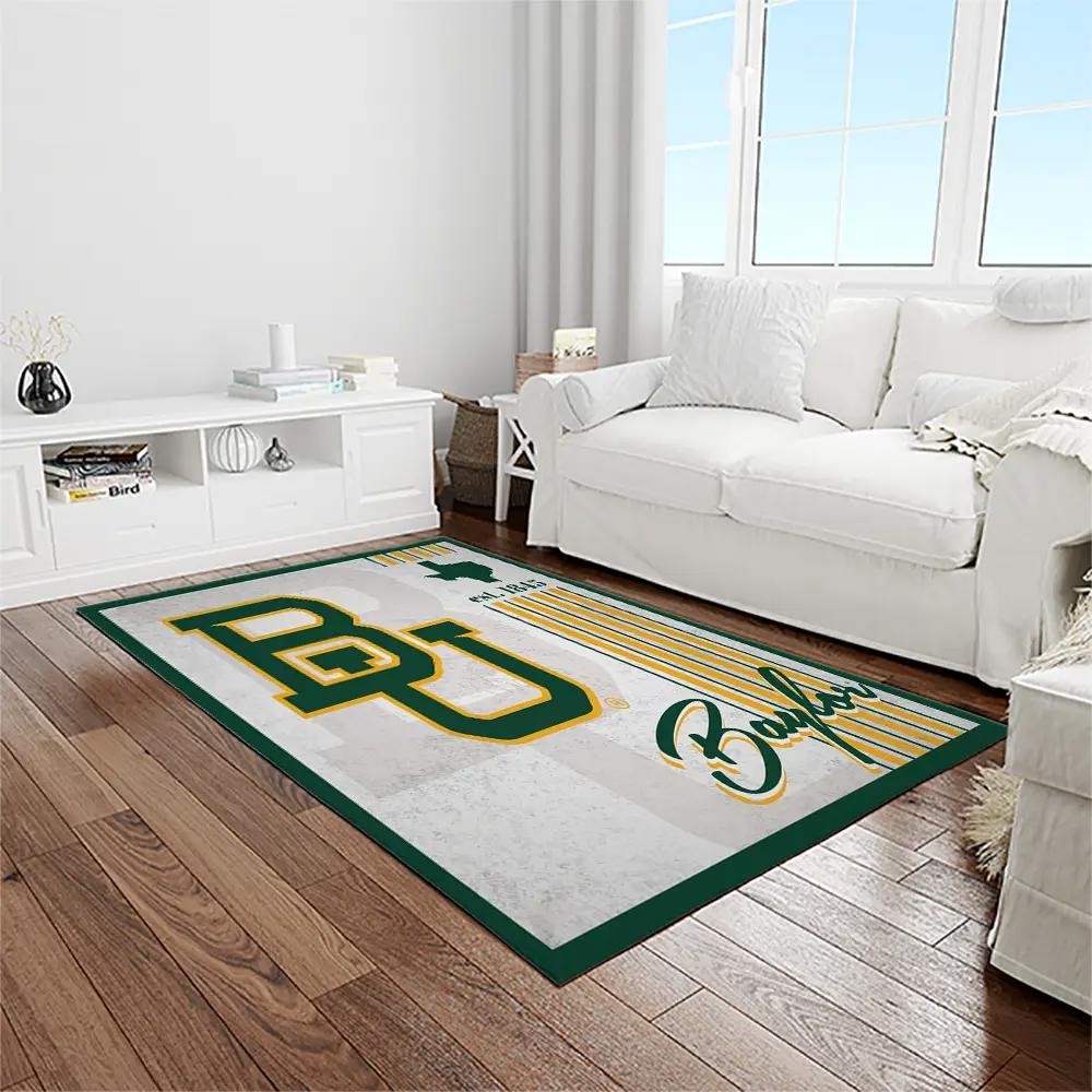 Ncaa baylor bears sport basketball and foolball team logo rectangle area rug bb26 Rectangle Rug