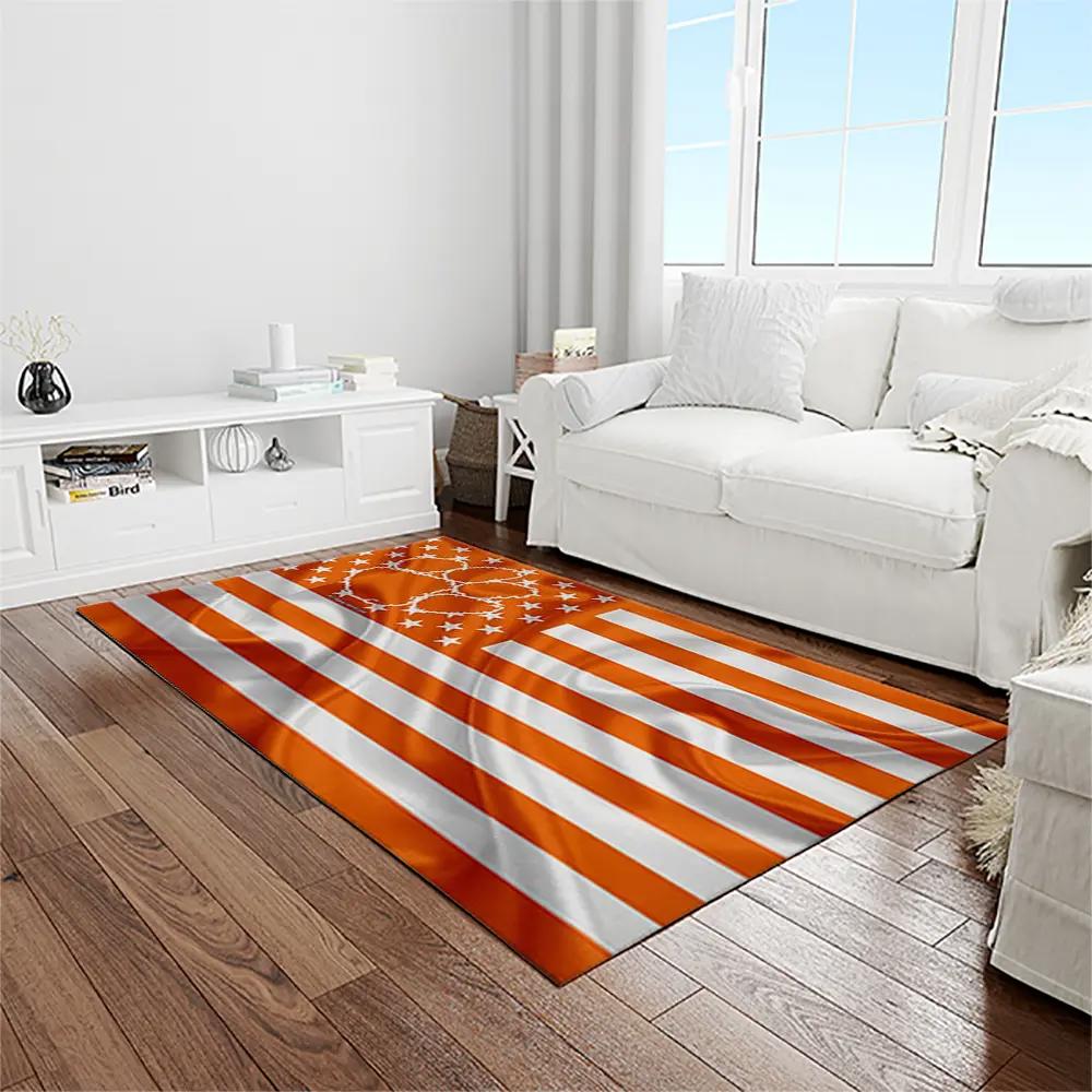 Ncaa clemson tigers college sport basketball and foolball team logo rectangle area rug ct26 Rectangle Rug