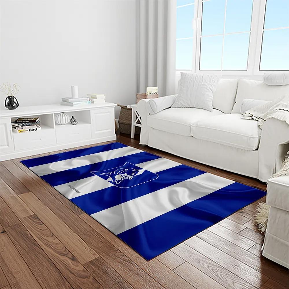 Ncaa duke blue devils college sport basketball and foolball team logo rectangle area rug dbs09 Rectangle Rug