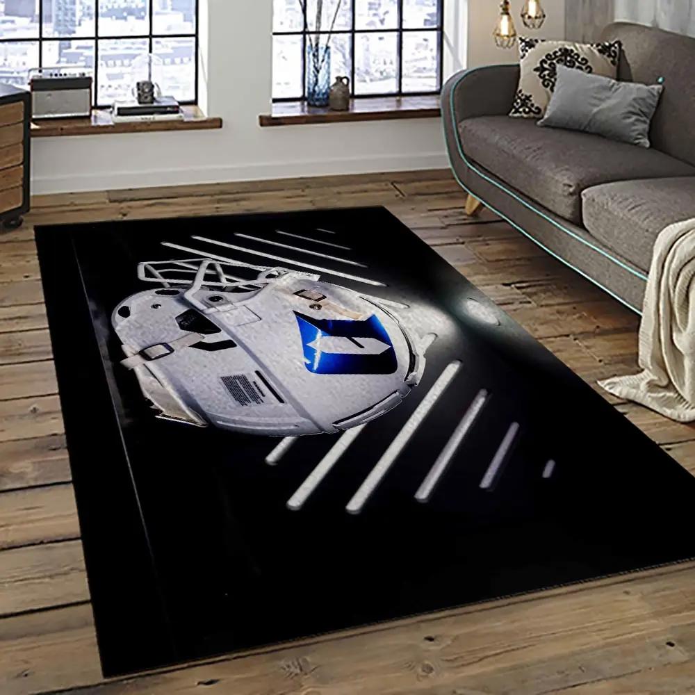 Ncaa duke blue devils football team logo sport carpet area rug home decor best gift for friends dkbd7 Rectangle Rug