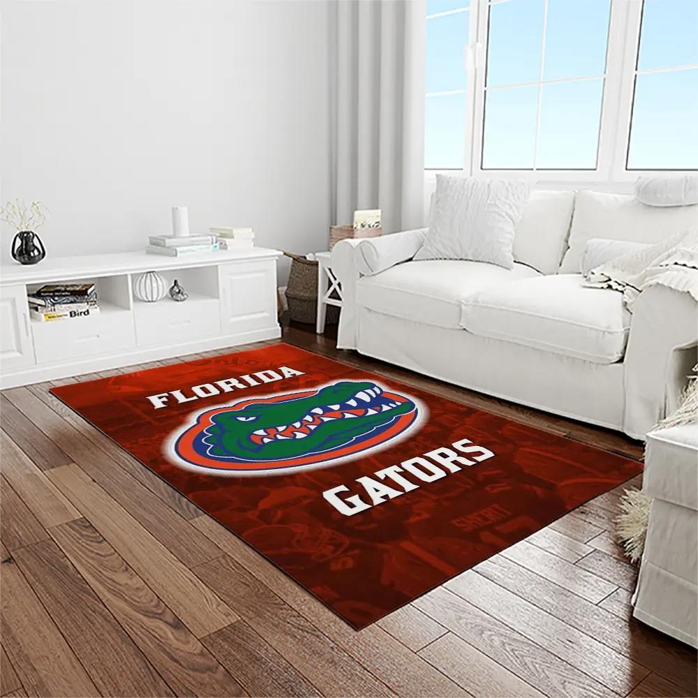 Ncaa florida gators college sport basketball and foolball team logo rectangle area rug fg20 Rectangle Rug