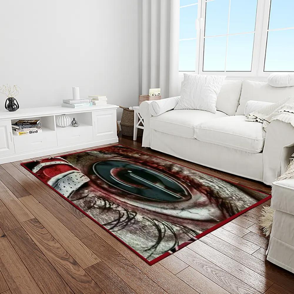 Ncaa georgia bulldogs college sport basketball and foolball team logo rectangle area rug gbs63 Rectangle Rug