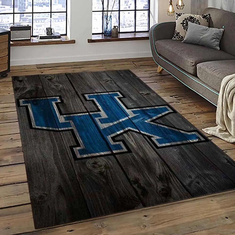 Ncaa kentucky wildcats football team logo sport carpet area rug home decor best gift for friends ktwc38 Rectangle Rug