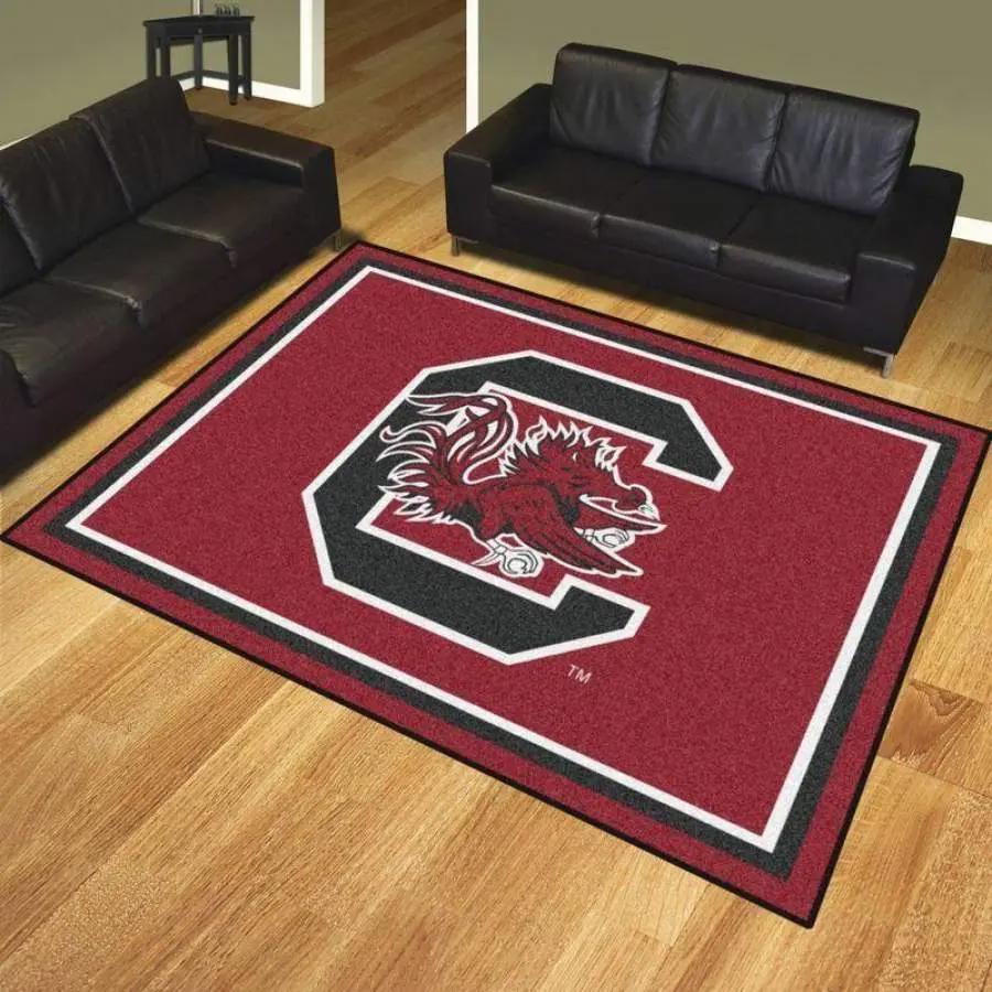 Ncaa south carolina gamecocks living room decor carpet rug 1910075 Rectangle Rug