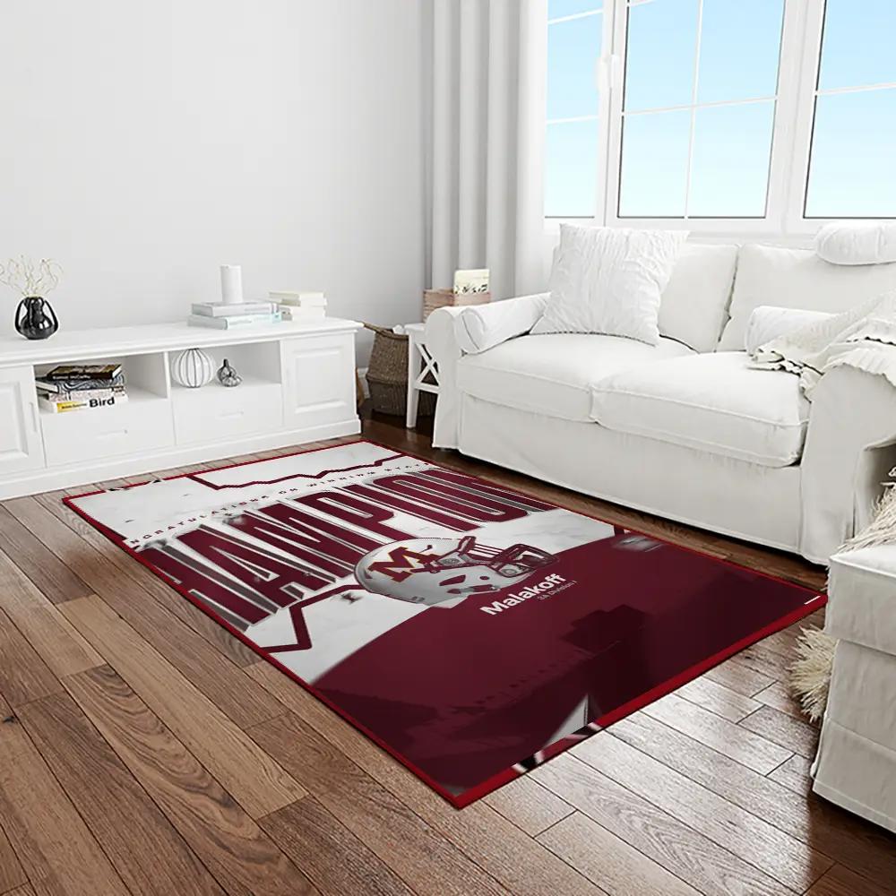 Ncaa texas a&m aggies college sport basketball and foolball team logo rectangle area rug tama58 Rectangle Rug