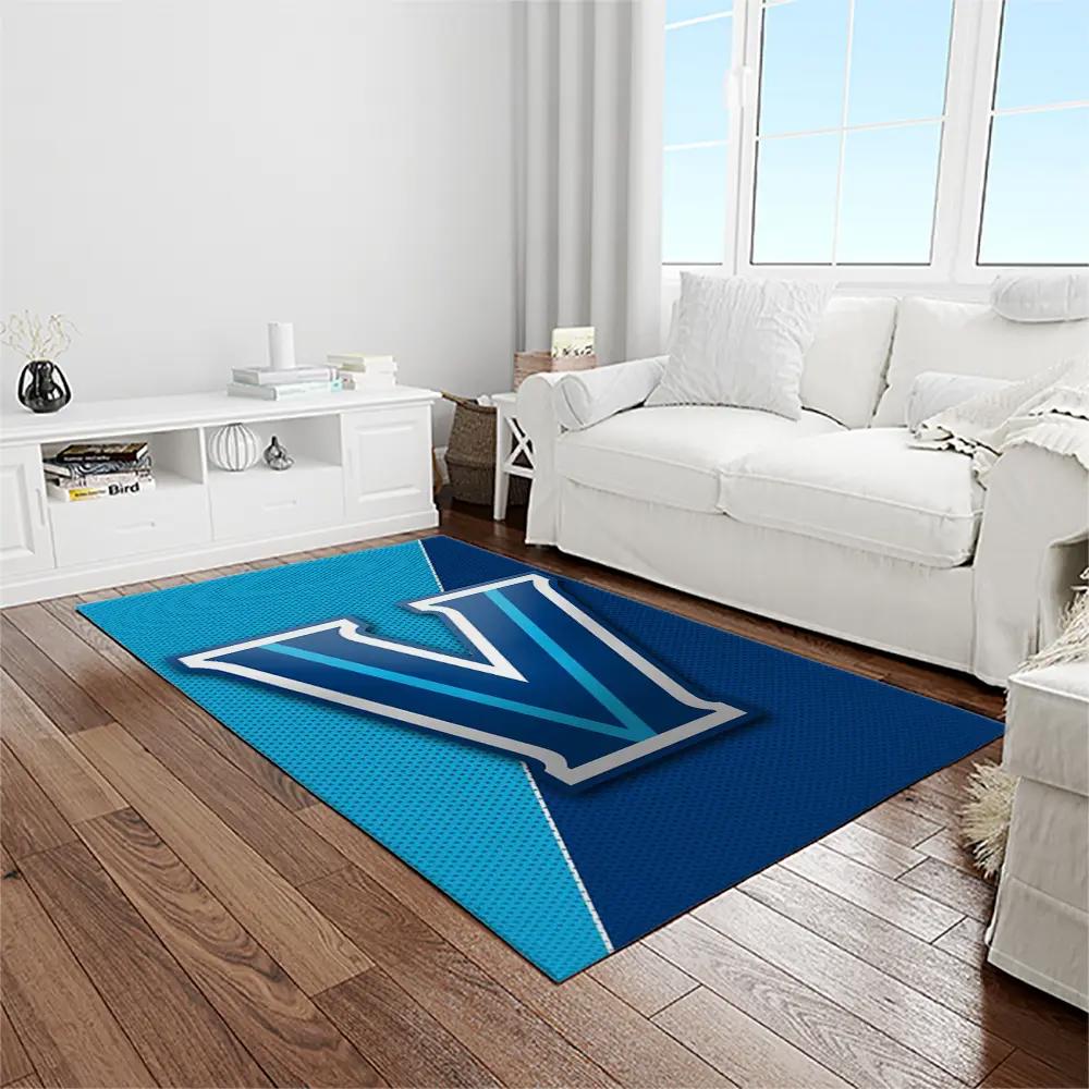 Ncaa villanova wildcats sport basketball and foolball team logo rectangle area rug vw03 Rectangle Rug