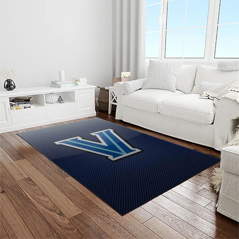 Ncaa villanova wildcats sport basketball and foolball team logo rectangle area rug vw07 Rectangle Rug